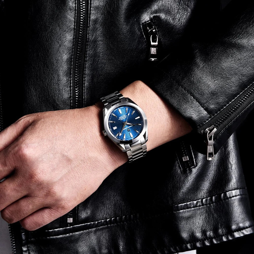 Luxury 40MM Mechanical Automatic Watch Waterproof Luminous Stainless Steel Watch Sapphire Business Watches for Man