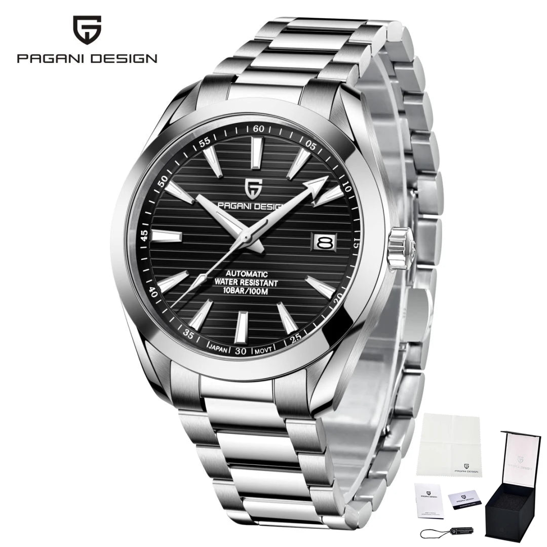 Luxury 40MM Mechanical Automatic Watch Waterproof Luminous Stainless Steel Watch Sapphire Business Watches for Man