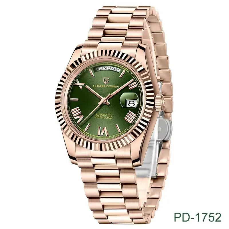 2025 New Men'S Watches Mechanical Top Brand Luxury Automatic Watch for Men AR Sapphire Glass Calendar Wrist Watch