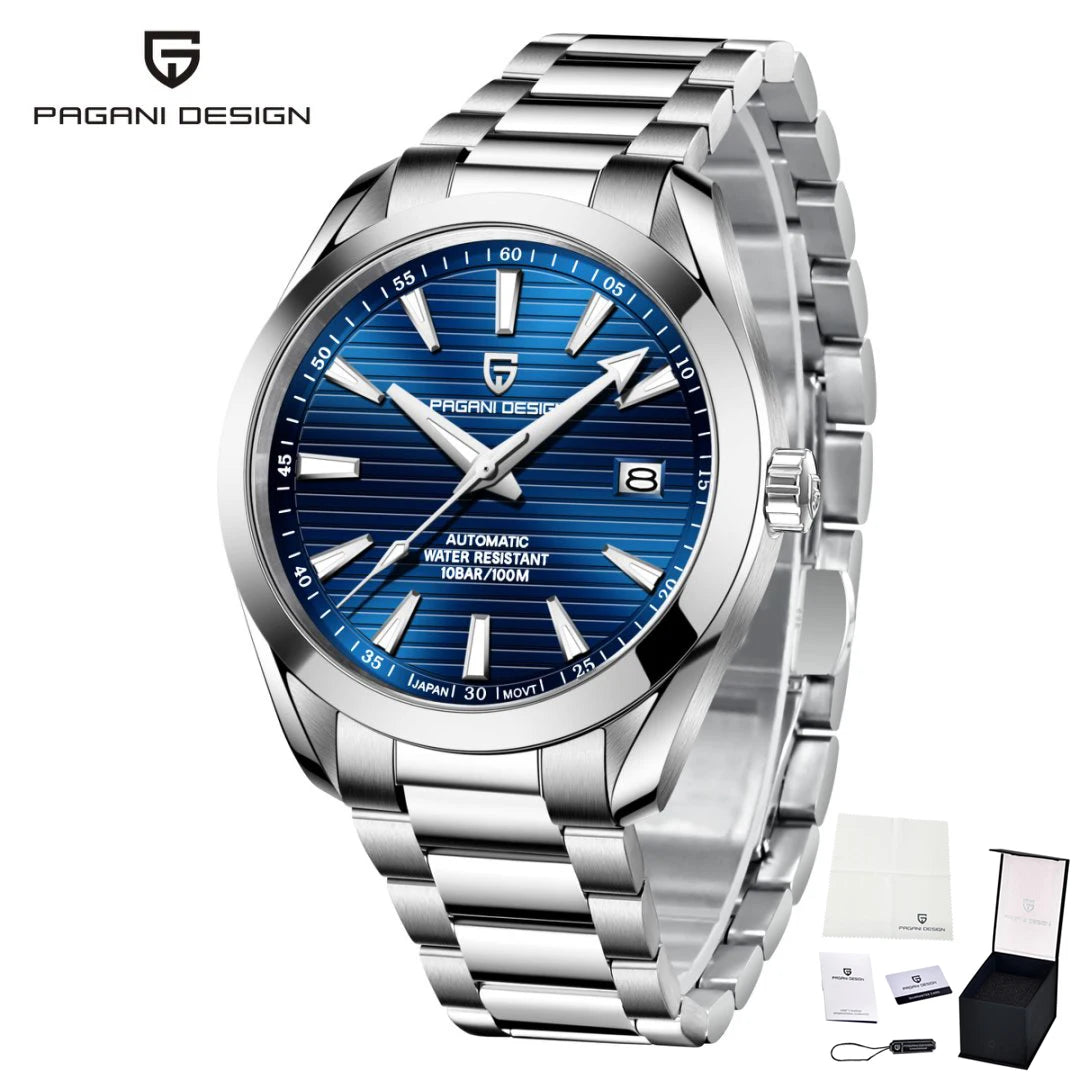 Luxury 40MM Mechanical Automatic Watch Waterproof Luminous Stainless Steel Watch Sapphire Business Watches for Man