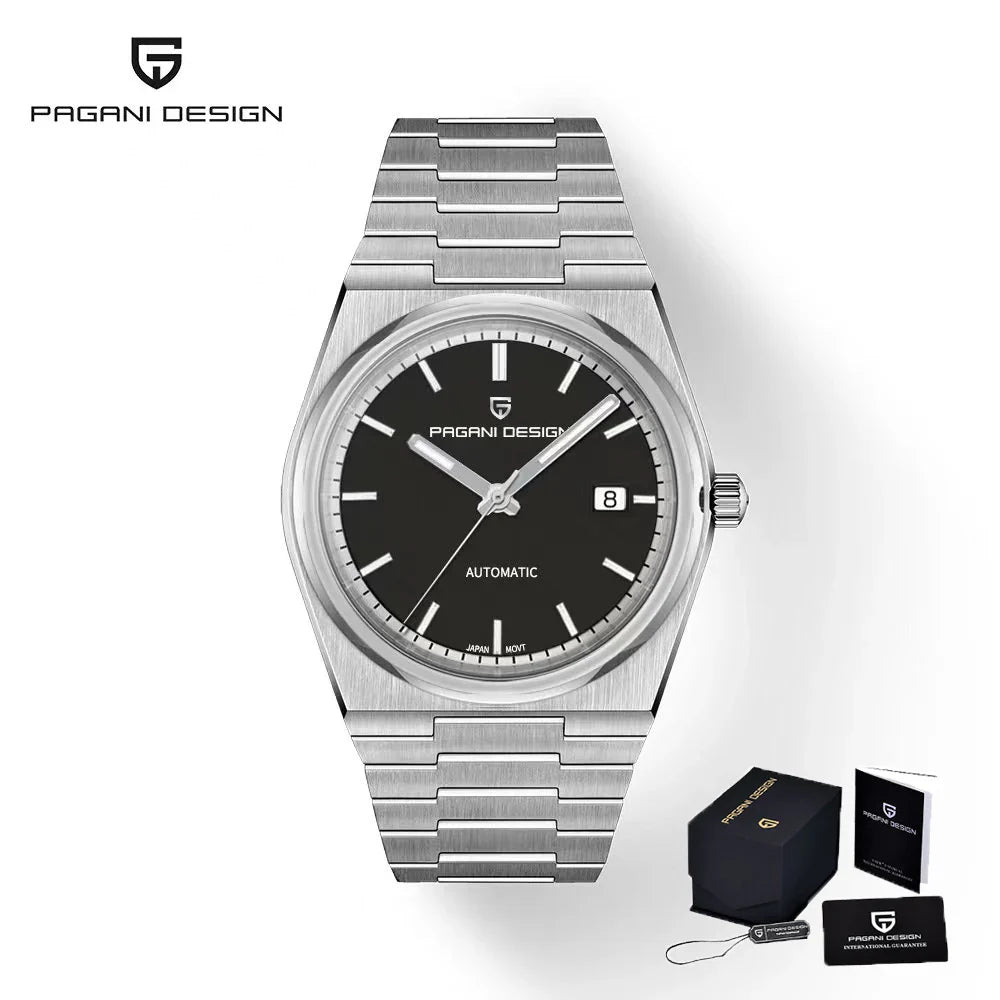 Pagani Design 2024 New NH35 Fashion Men'S Automatic Mechanical Watch Luxury Sapphire AR Coating Stainless Steel Waterproof 10 Ba