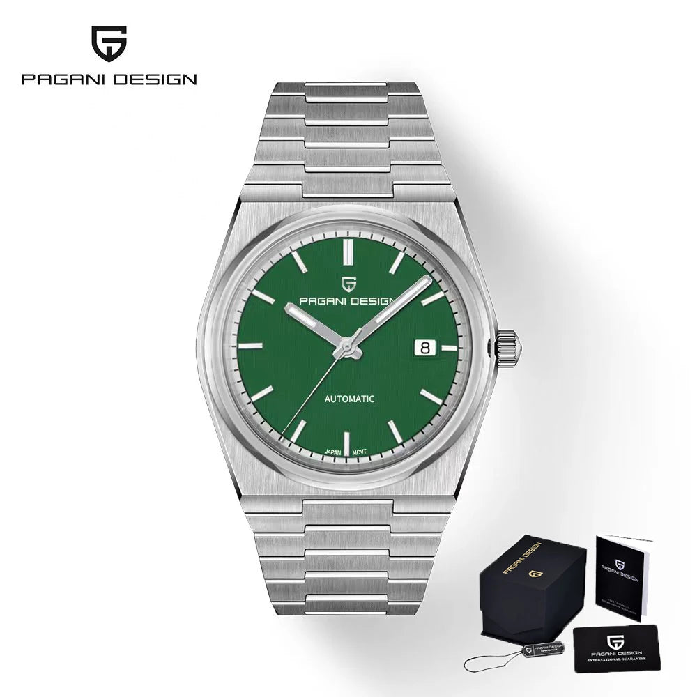 Pagani Design 2024 New NH35 Fashion Men'S Automatic Mechanical Watch Luxury Sapphire AR Coating Stainless Steel Waterproof 10 Ba