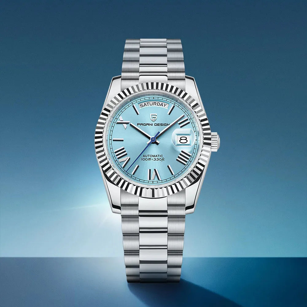 2025 New Men'S Watches Mechanical Top Brand Luxury Automatic Watch for Men AR Sapphire Glass Calendar Wrist Watch