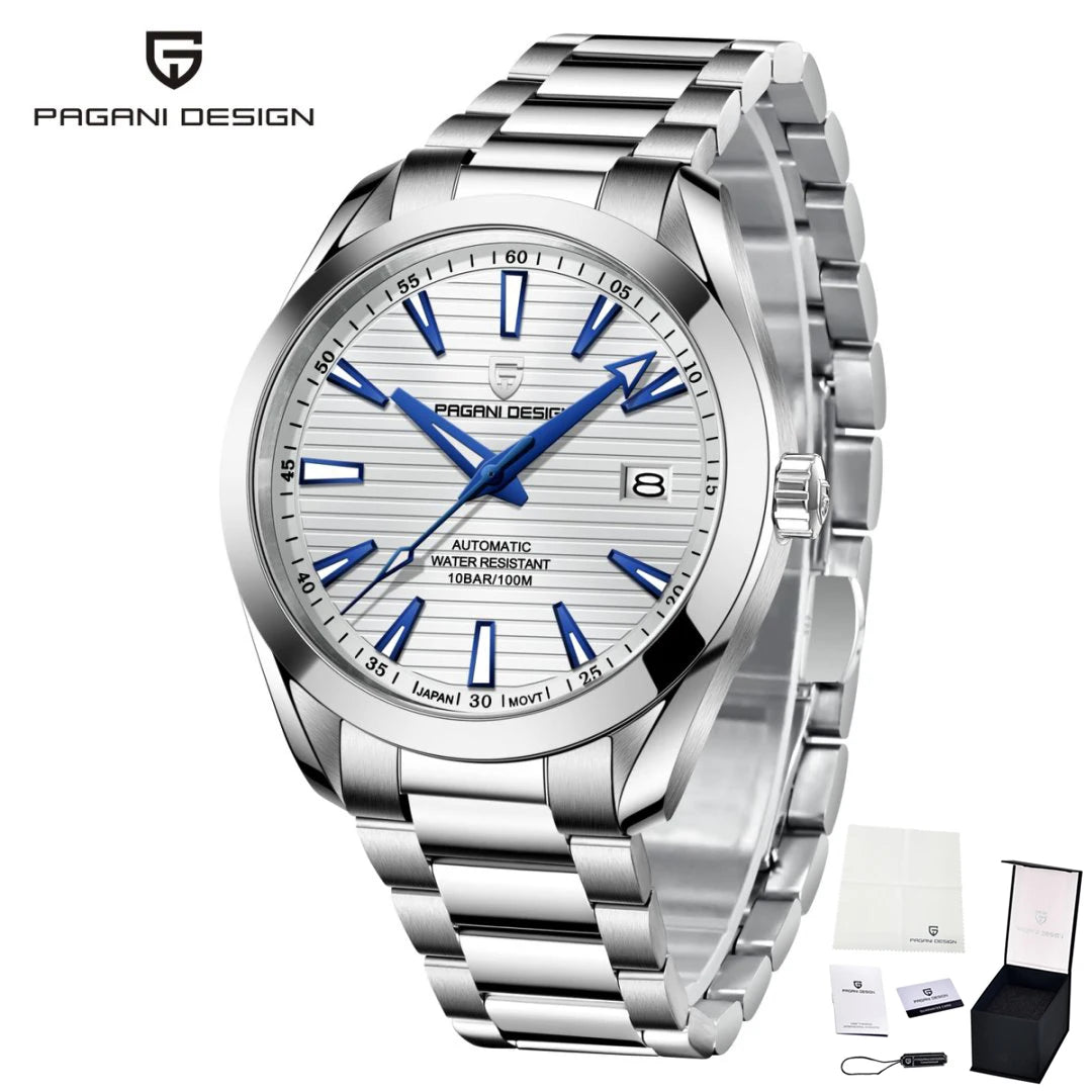 Luxury 40MM Mechanical Automatic Watch Waterproof Luminous Stainless Steel Watch Sapphire Business Watches for Man