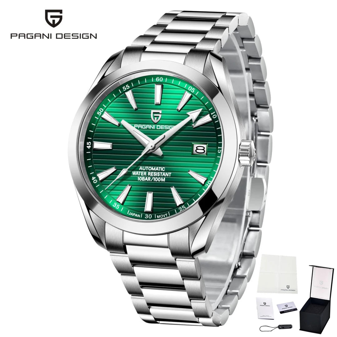Luxury 40MM Mechanical Automatic Watch Waterproof Luminous Stainless Steel Watch Sapphire Business Watches for Man